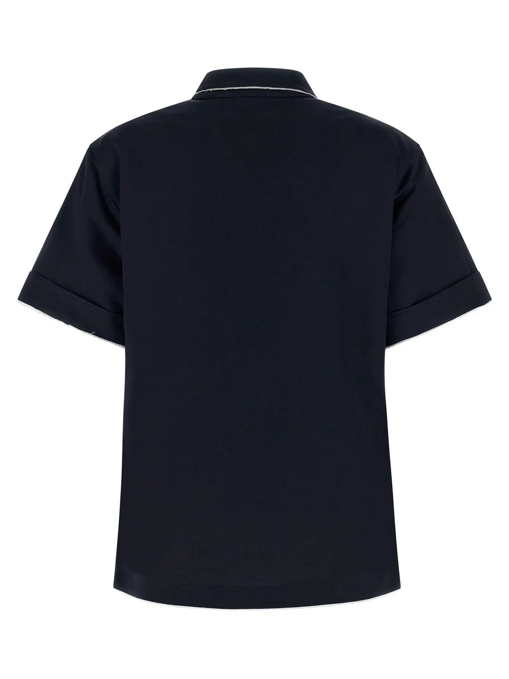 Prada Blue Cotton Polo Shirt