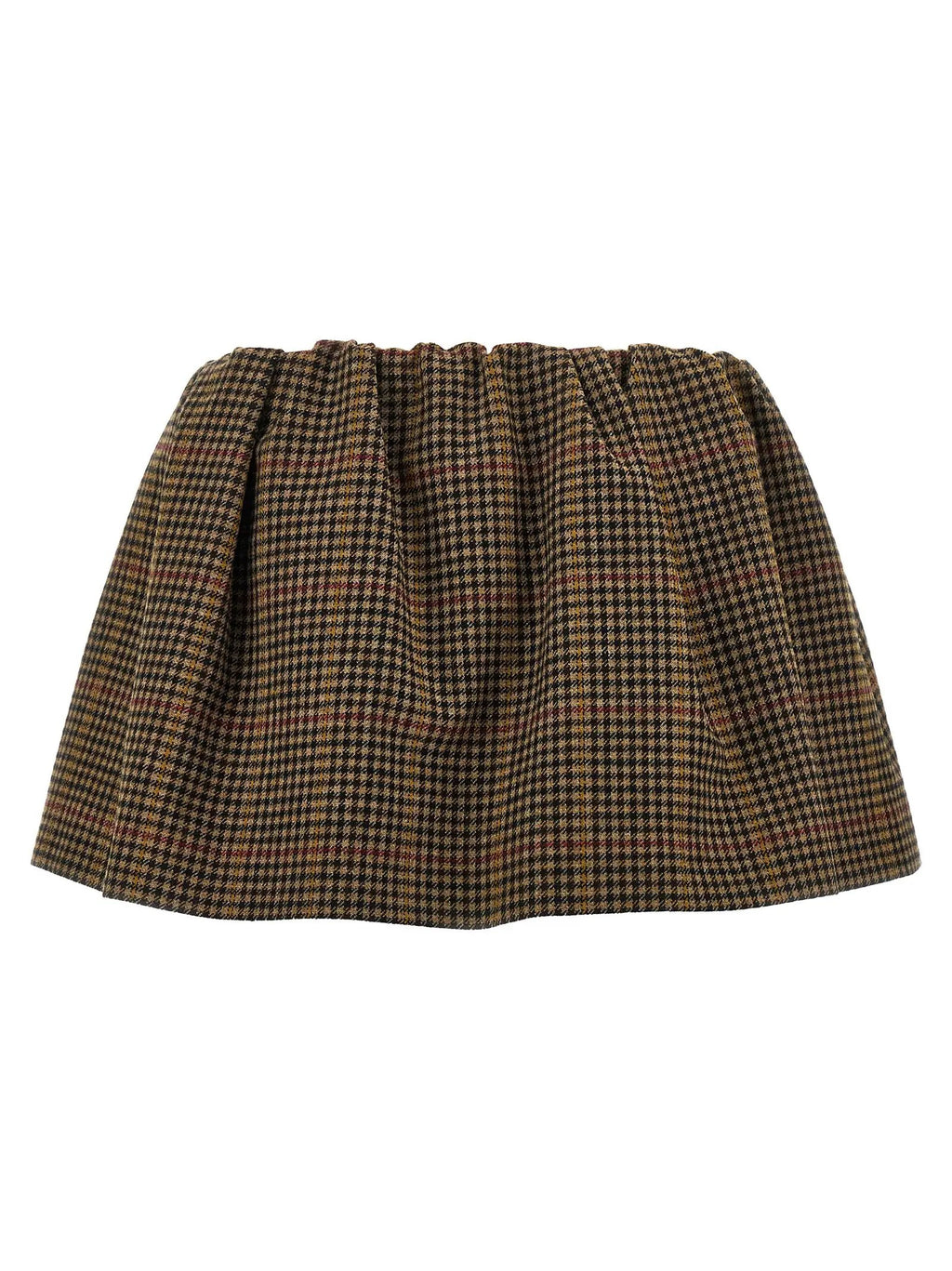 Miu Miu Brown Virgin Wool Long Skirt