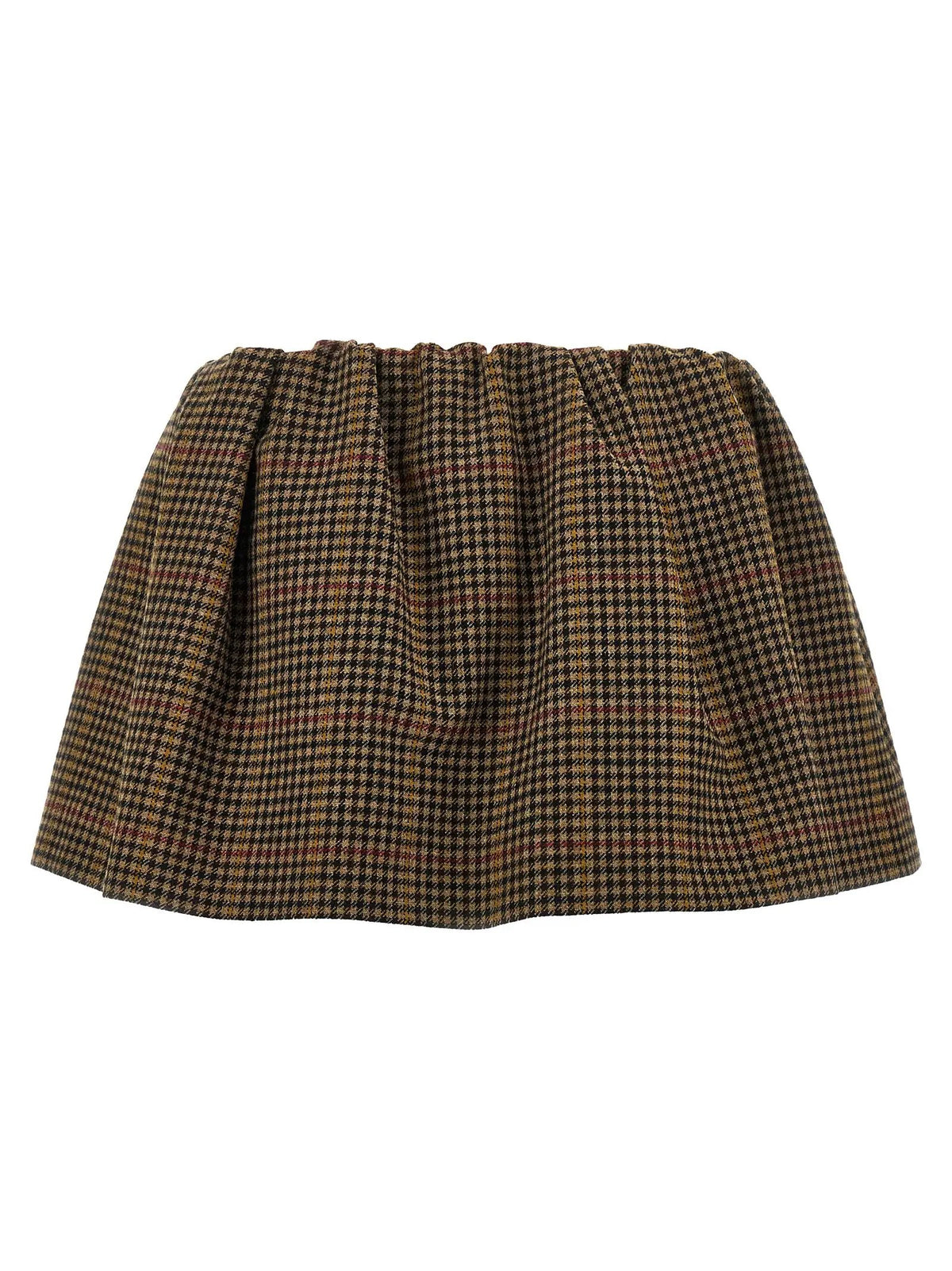 Miu Miu Brown Virgin Wool Long Skirt