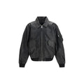 ALPHA INDUSTRIES ALPHA INDUSTRIES Black Lambskin Leather Jacket