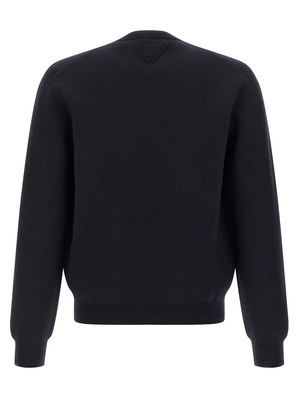 Prada Blue Virgin Wool Cardigan