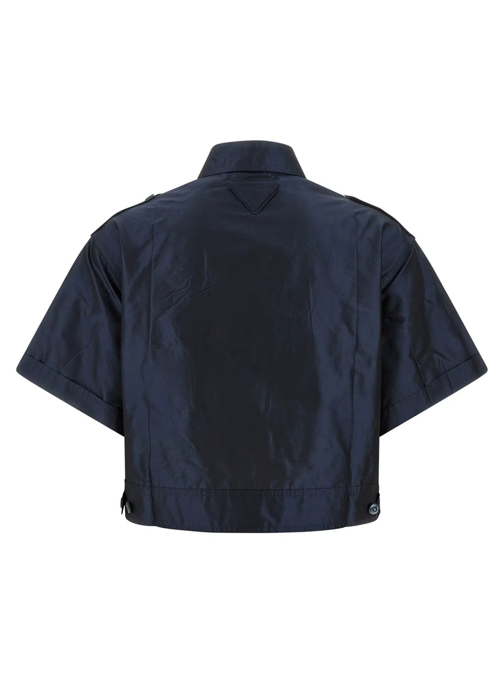 Prada Blue Silk Blouse