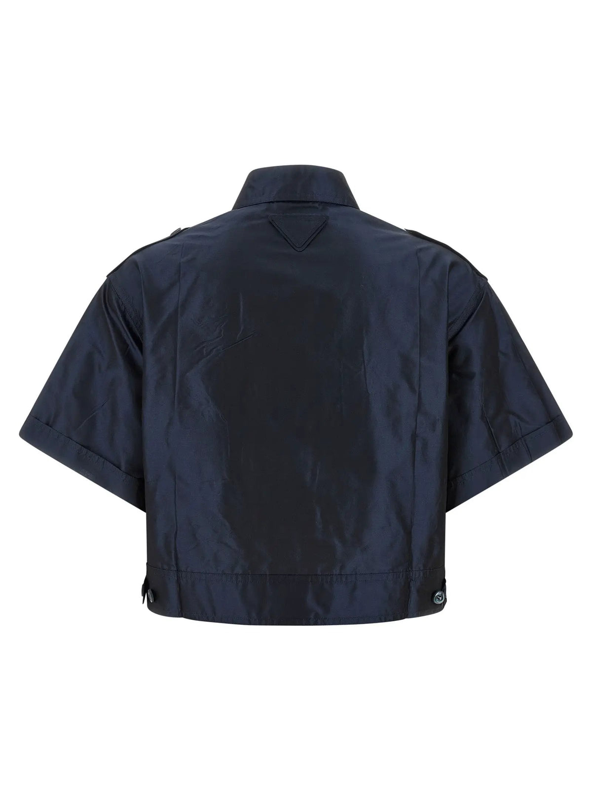 Prada Blue Silk Blouse