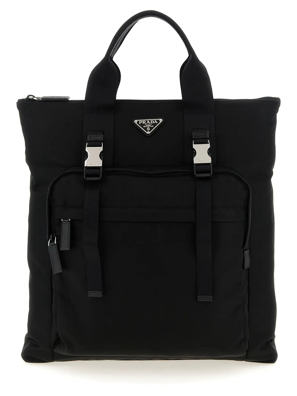 Prada Black Recycled Polyamide Tote Bag