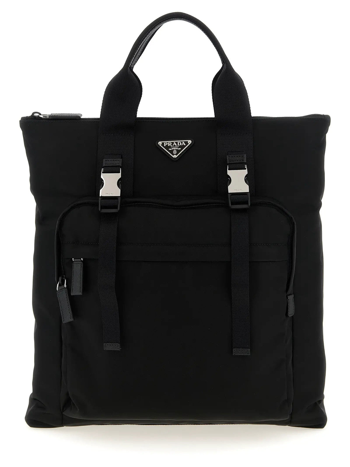 Prada Black Recycled Polyamide Tote Bag