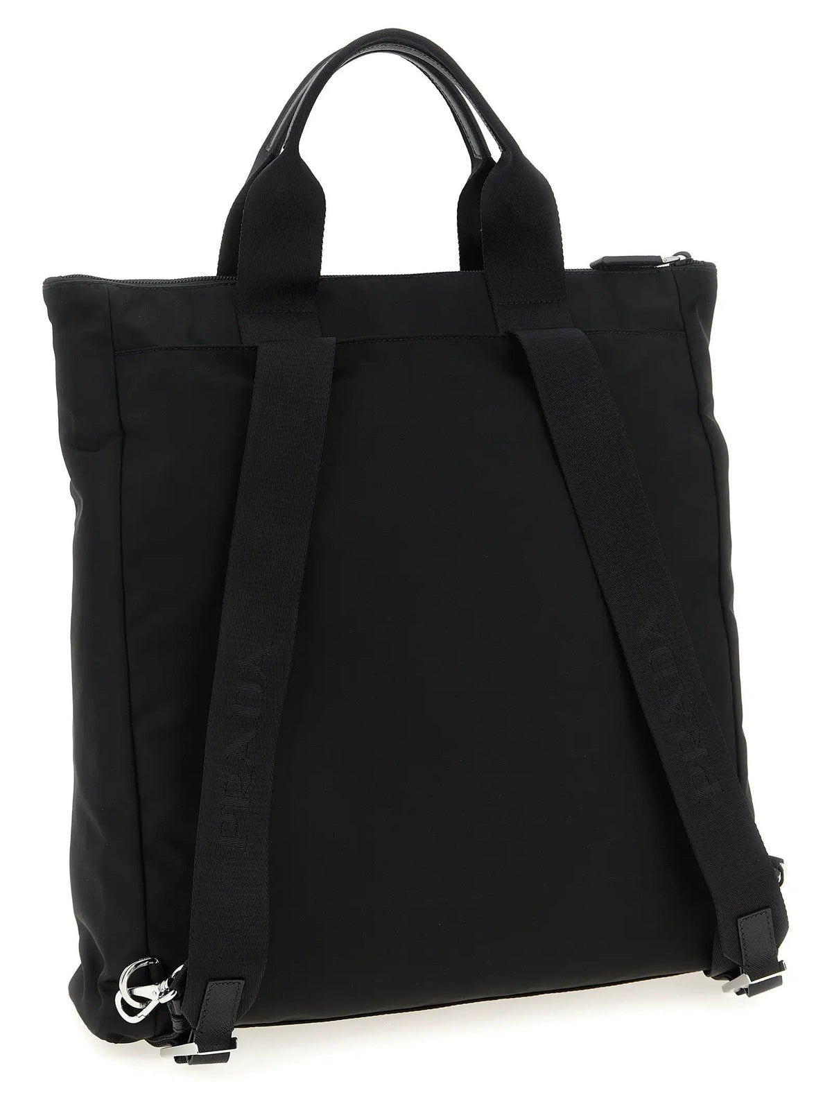 Prada Black Recycled Polyamide Tote Bag
