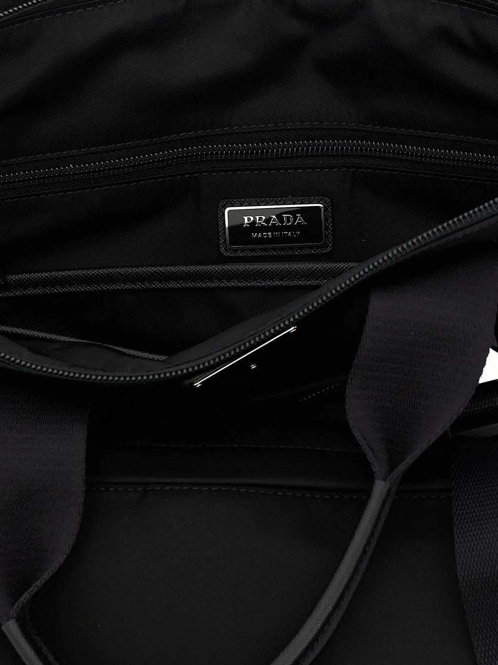 Prada Black Recycled Polyamide Tote Bag