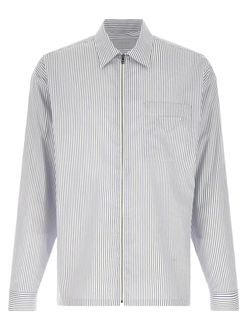 Prada Blue Cotton Blouse