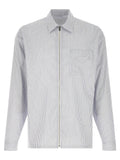 Prada Blue Cotton Blouse