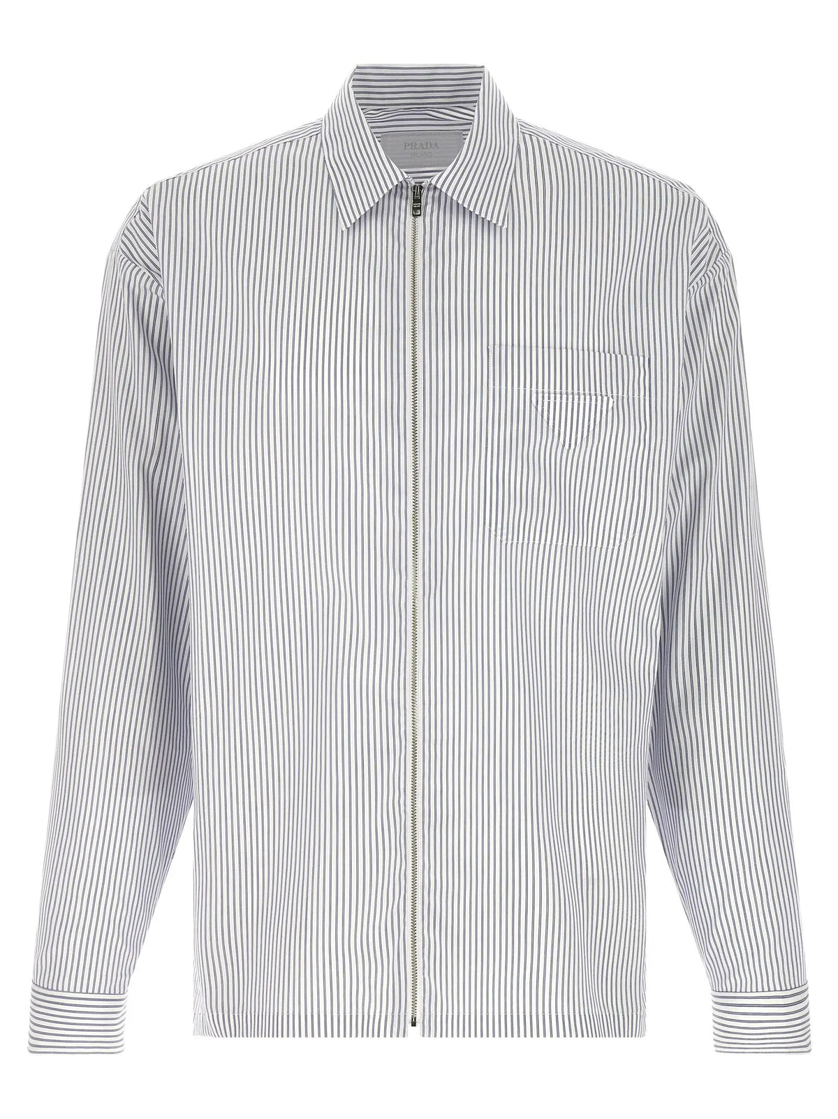 Prada Blue Cotton Blouse