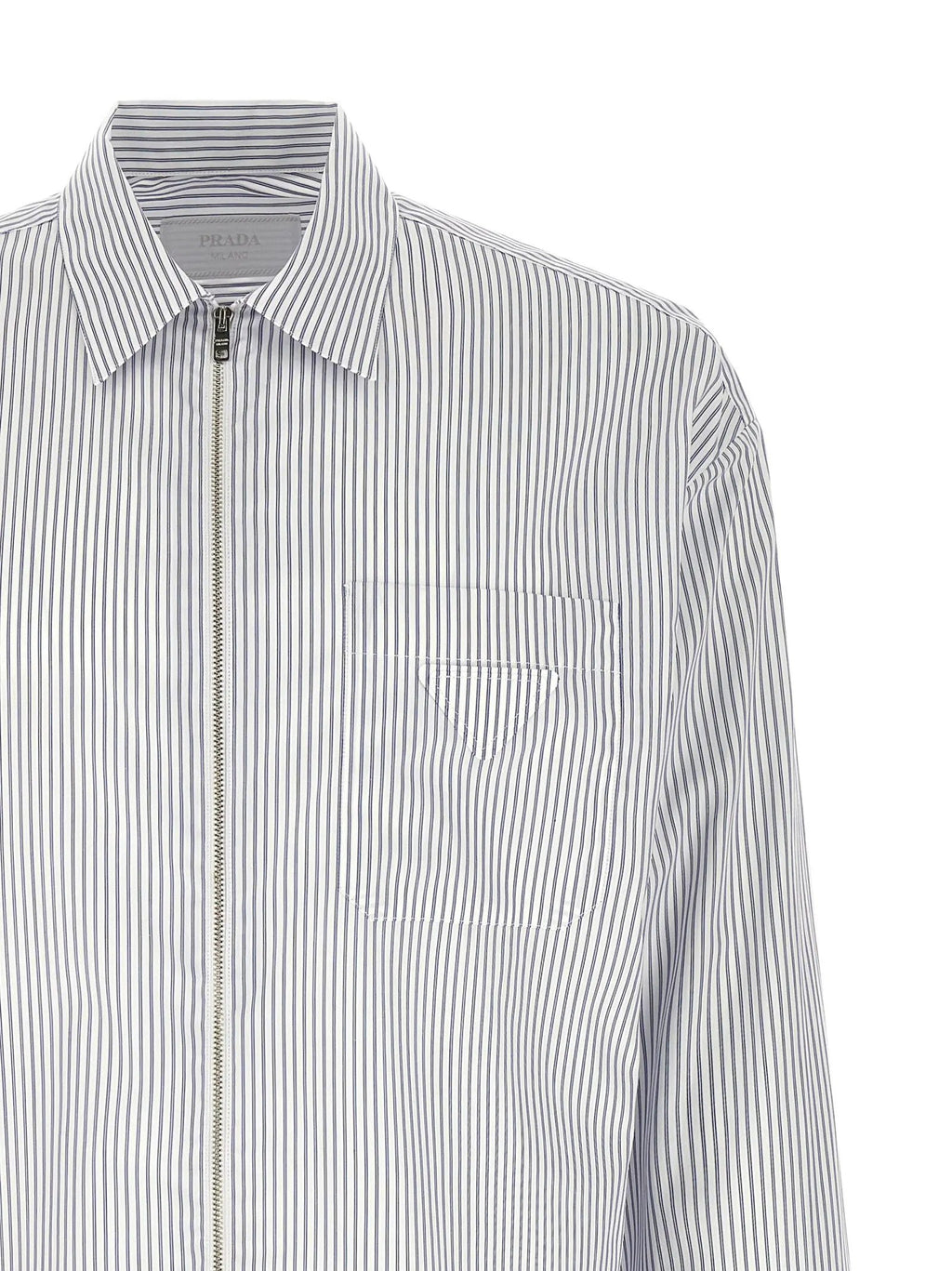 Prada Blue Cotton Blouse