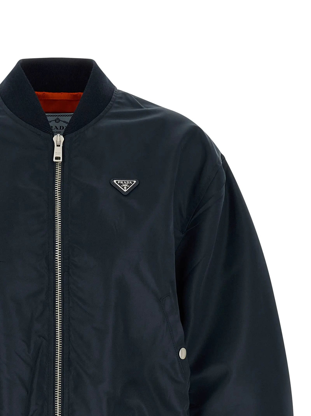 Prada Blue Polyamide Bomber