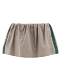 Miu Miu Gray Cotton Long Skirt