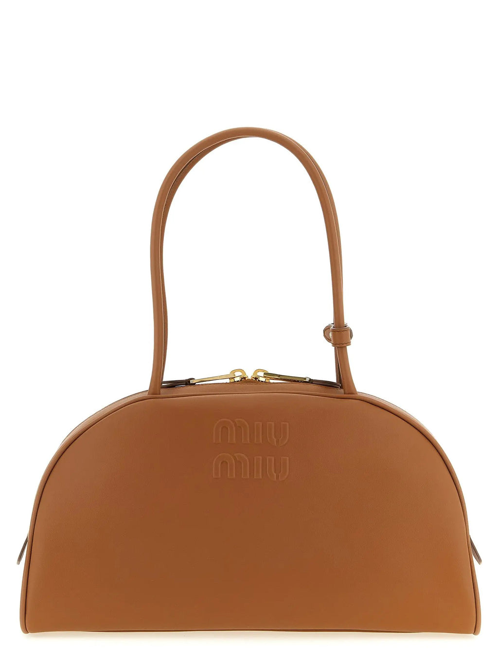 Sac bandoulière Miu Miu en cuir de veau marron