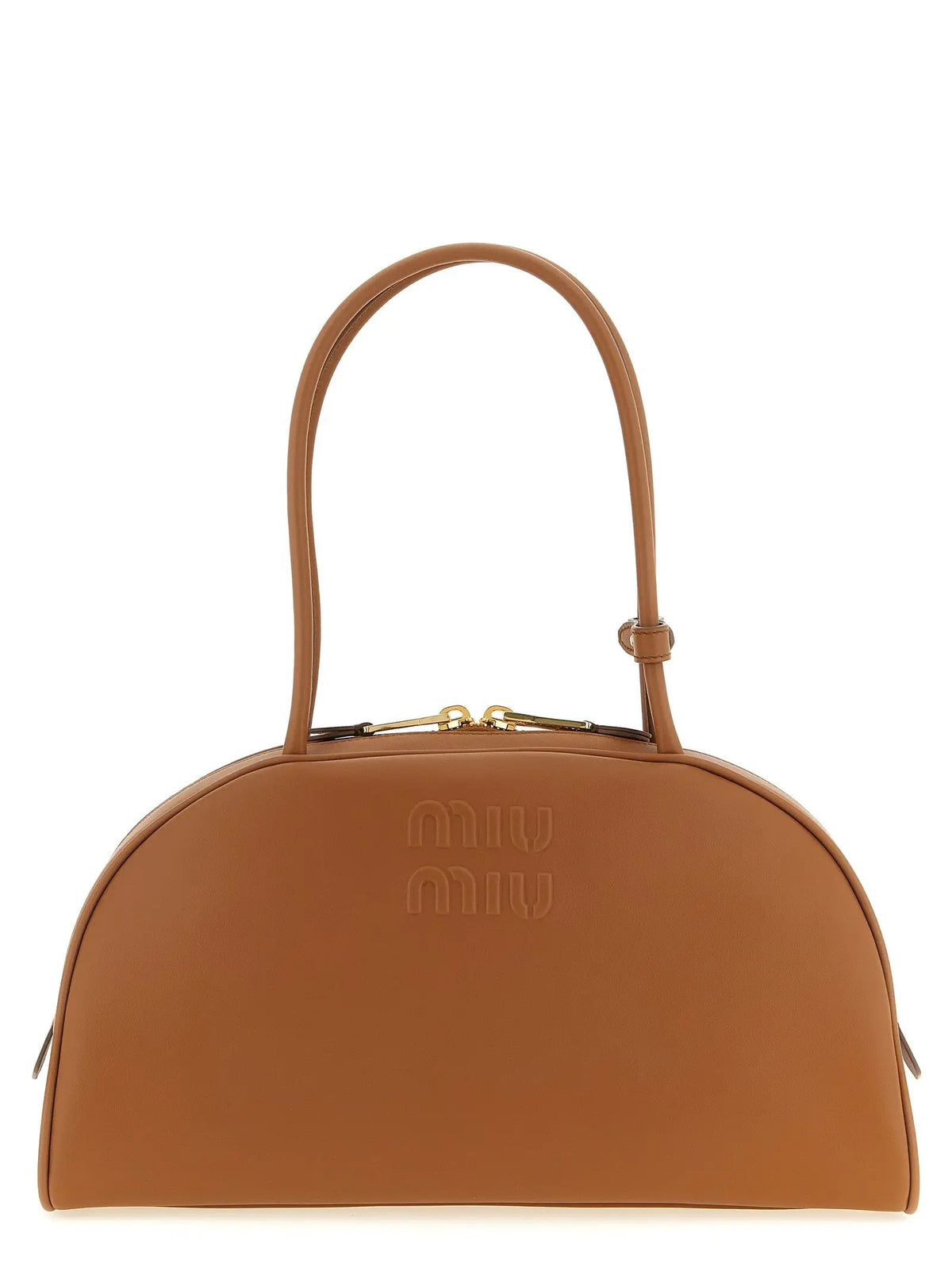 Sac bandoulière Miu Miu en cuir de veau marron