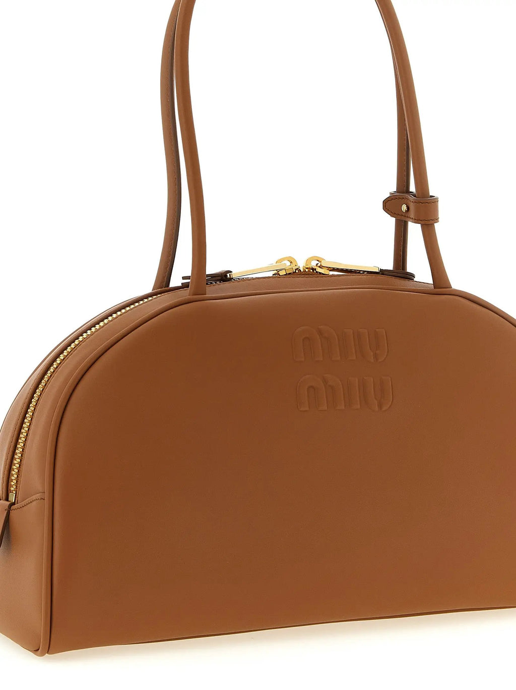 Sac bandoulière Miu Miu en cuir de veau marron