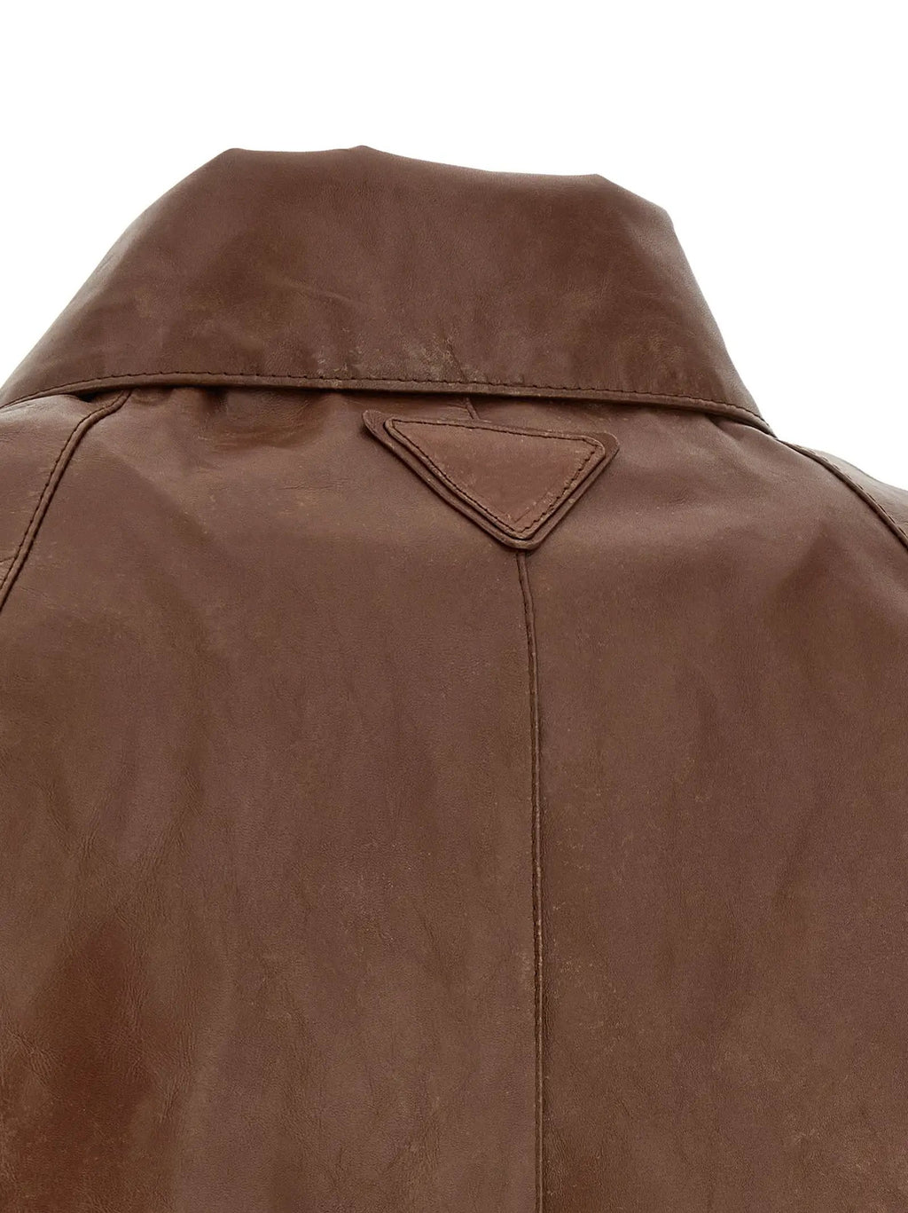 Prada Brown Calfskin Leather Jacket