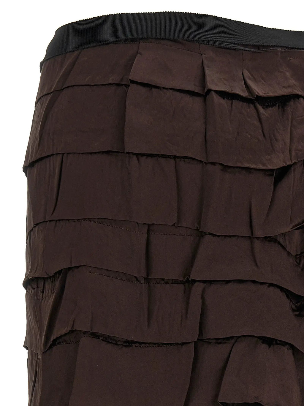 Prada Multicolor Silk Midi Skirt