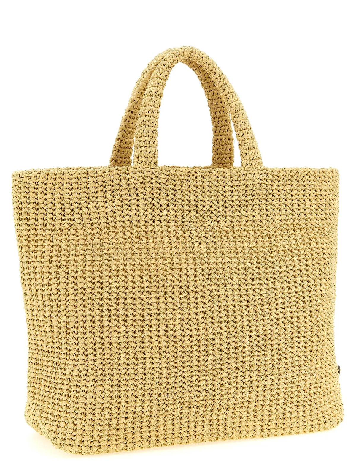 Prada Prada Beige Raffia Tote Bag
