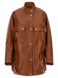 Prada Brown Calfskin Leather Jacket