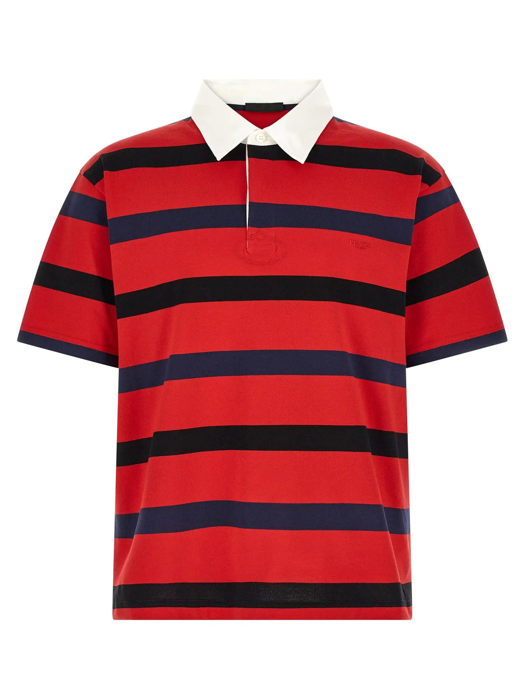 Prada Prada Red Cotton Polo Shirt