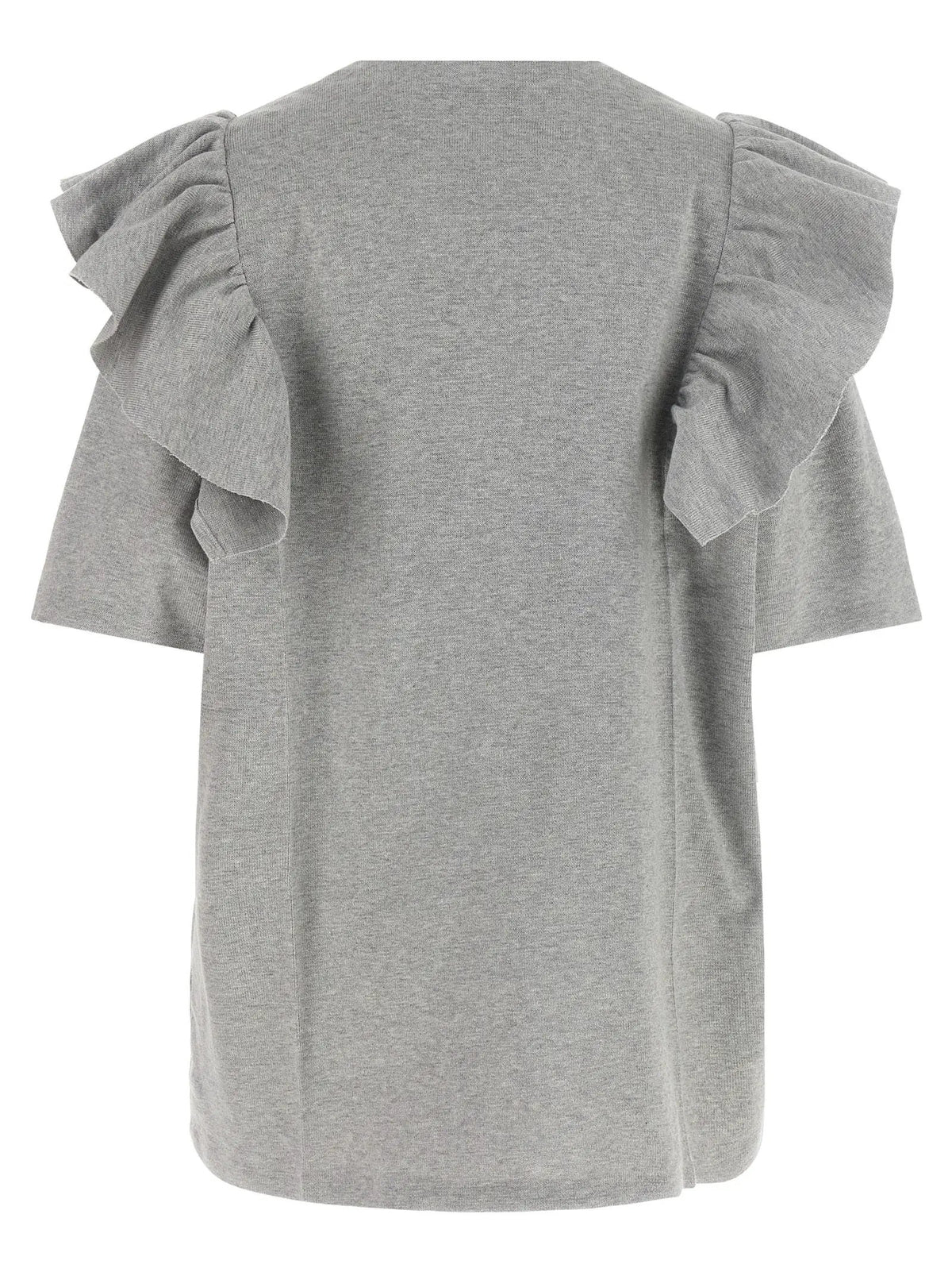 Miu Miu Gray Cotton Short Dress