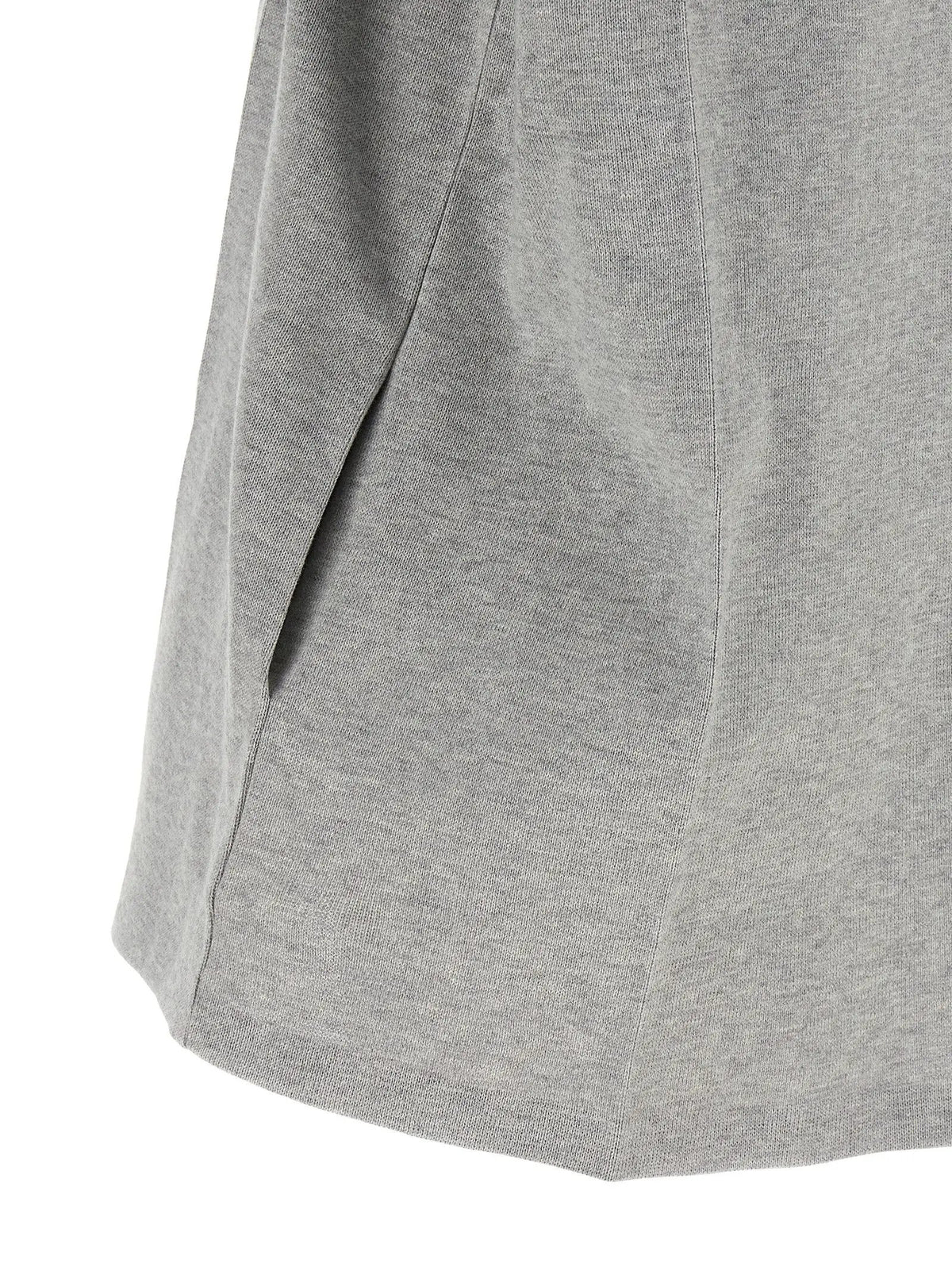 Miu Miu Gray Cotton Short Dress