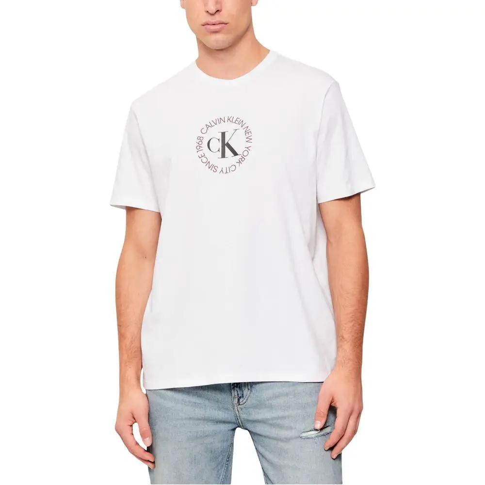 Calvin Klein Jeans White Cotton T-Shirt