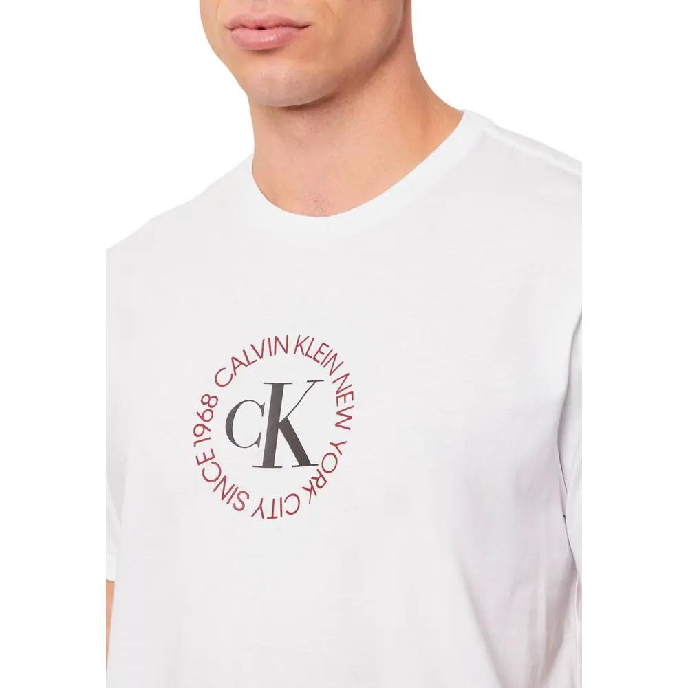 Calvin Klein Jeans White Cotton T-Shirt