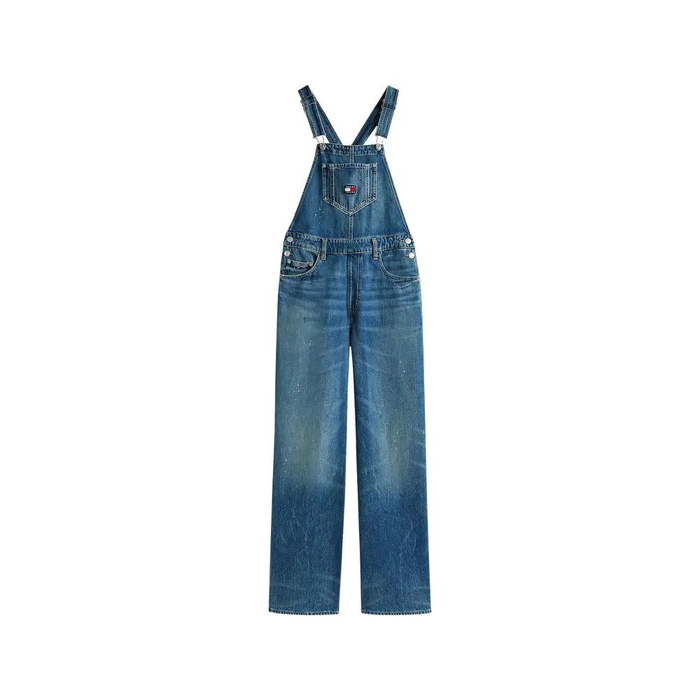 Tommy Hilfiger Jeans Tommy Hilfiger Jeans Blue Recycled Cotton Jumpsuit