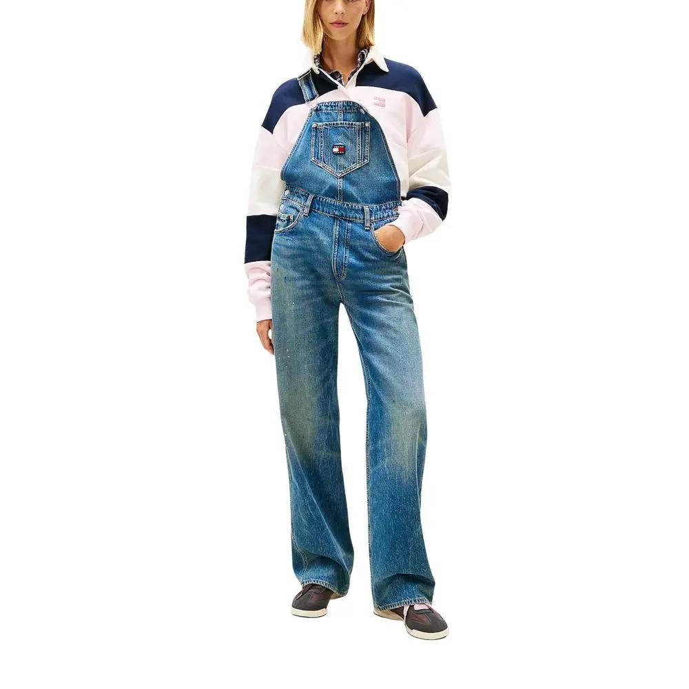 Tommy Hilfiger Jeans Tommy Hilfiger Jeans Blue Recycled Cotton Jumpsuit