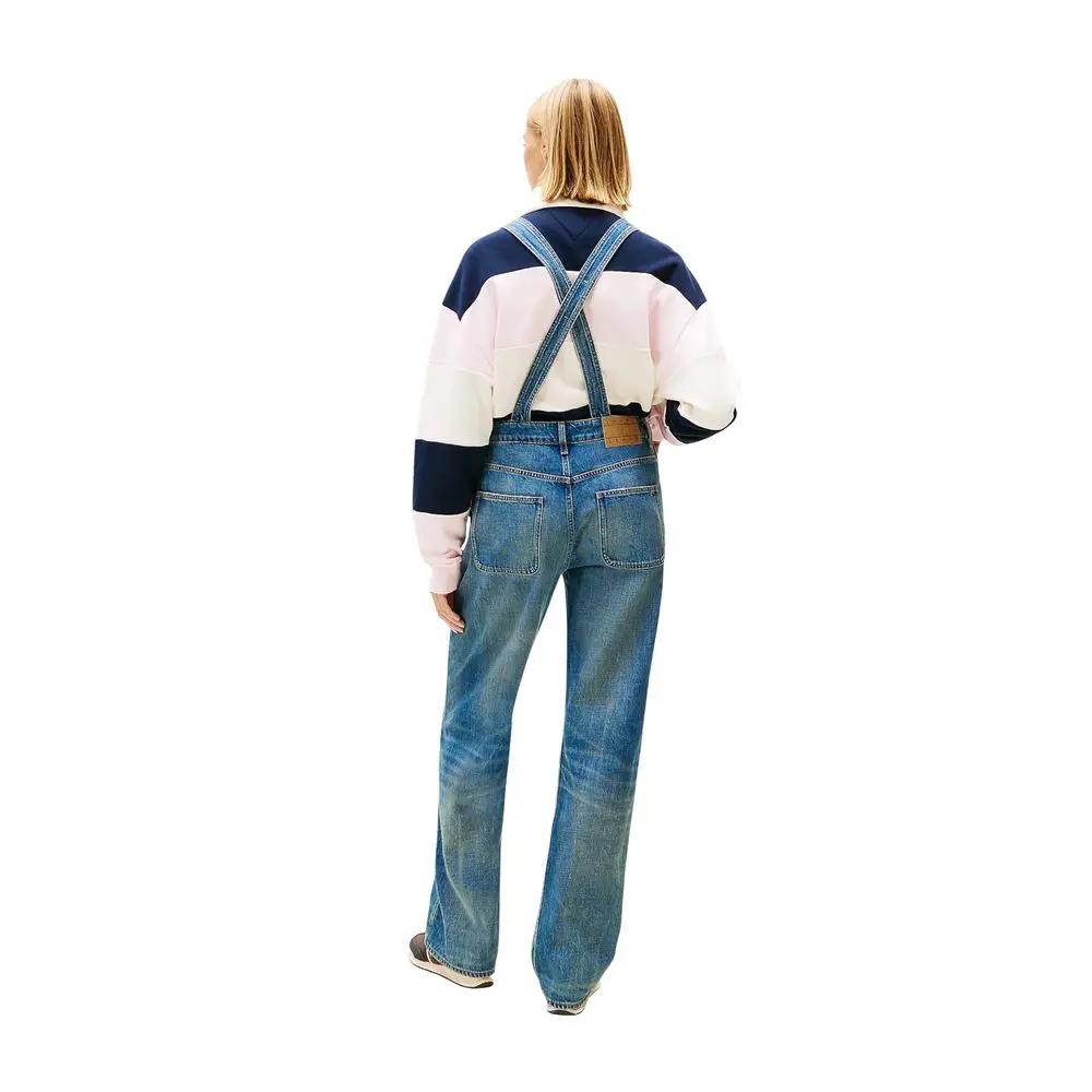 Tommy Hilfiger Jeans Tommy Hilfiger Jeans Blue Recycled Cotton Jumpsuit