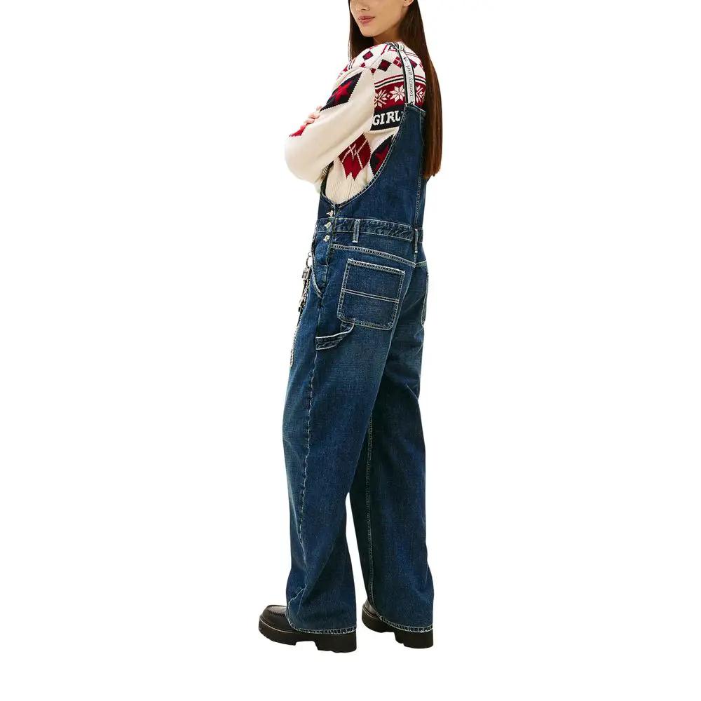 Tommy Hilfiger Jeans Blue Cotton Jumpsuit