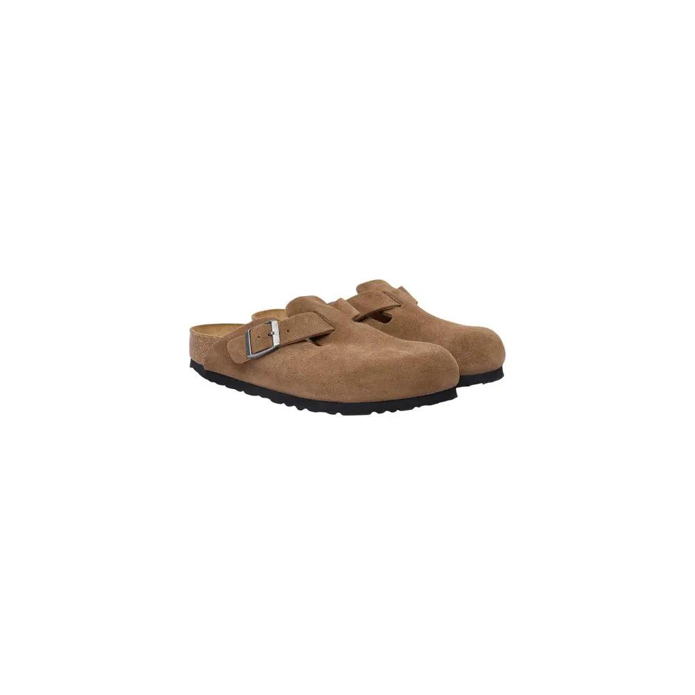 Birkenstock Birkenstock Brown Suede Leather Clogs