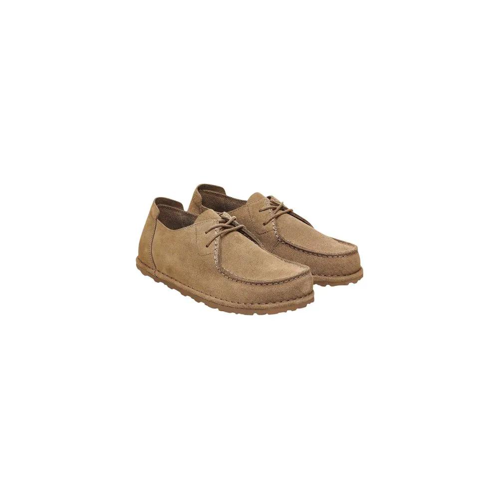 Birkenstock Birkenstock Beige Suede Leather Oxfords And Derbies