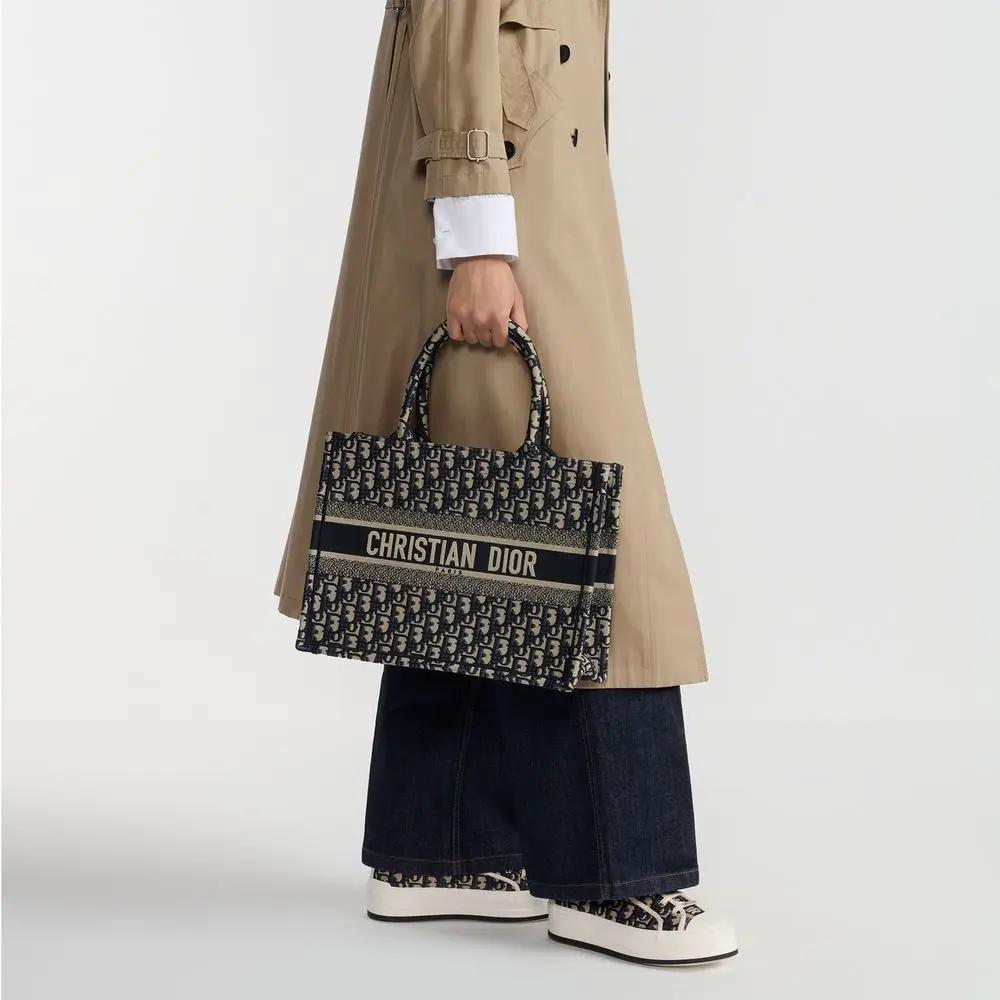 Dior Dior Blue Cotton Tote Bag