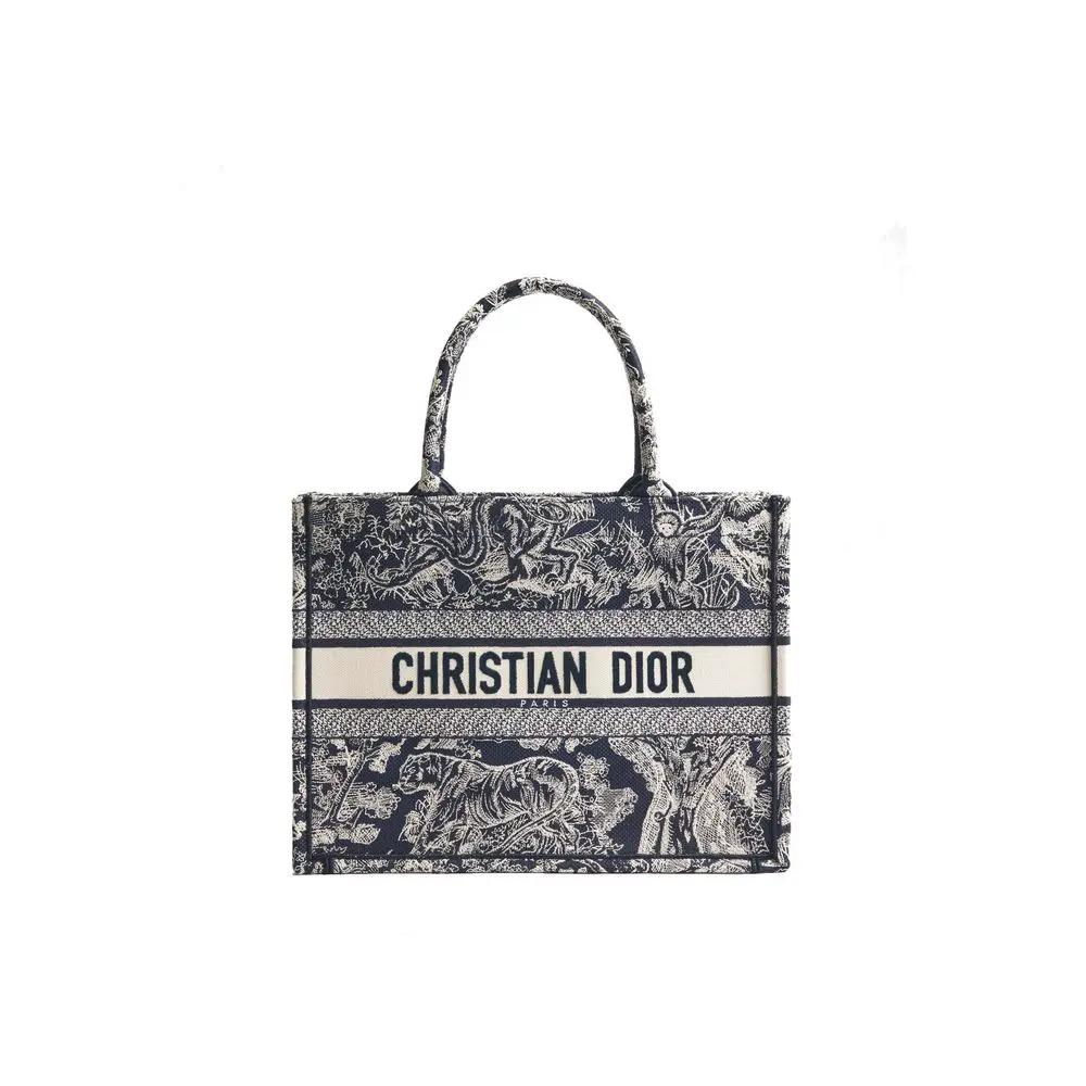 Dior Blue Cotton Tote Bag