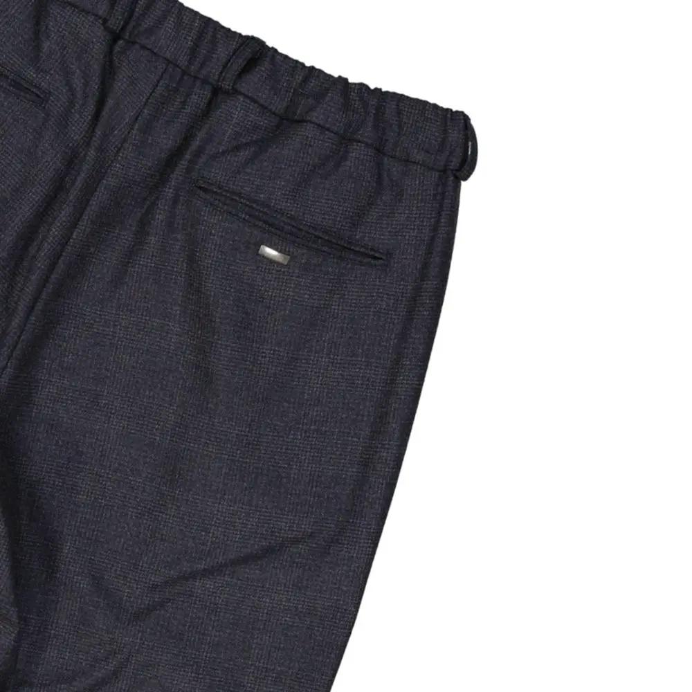 Herno Gray Virgin Wool Casual Pants