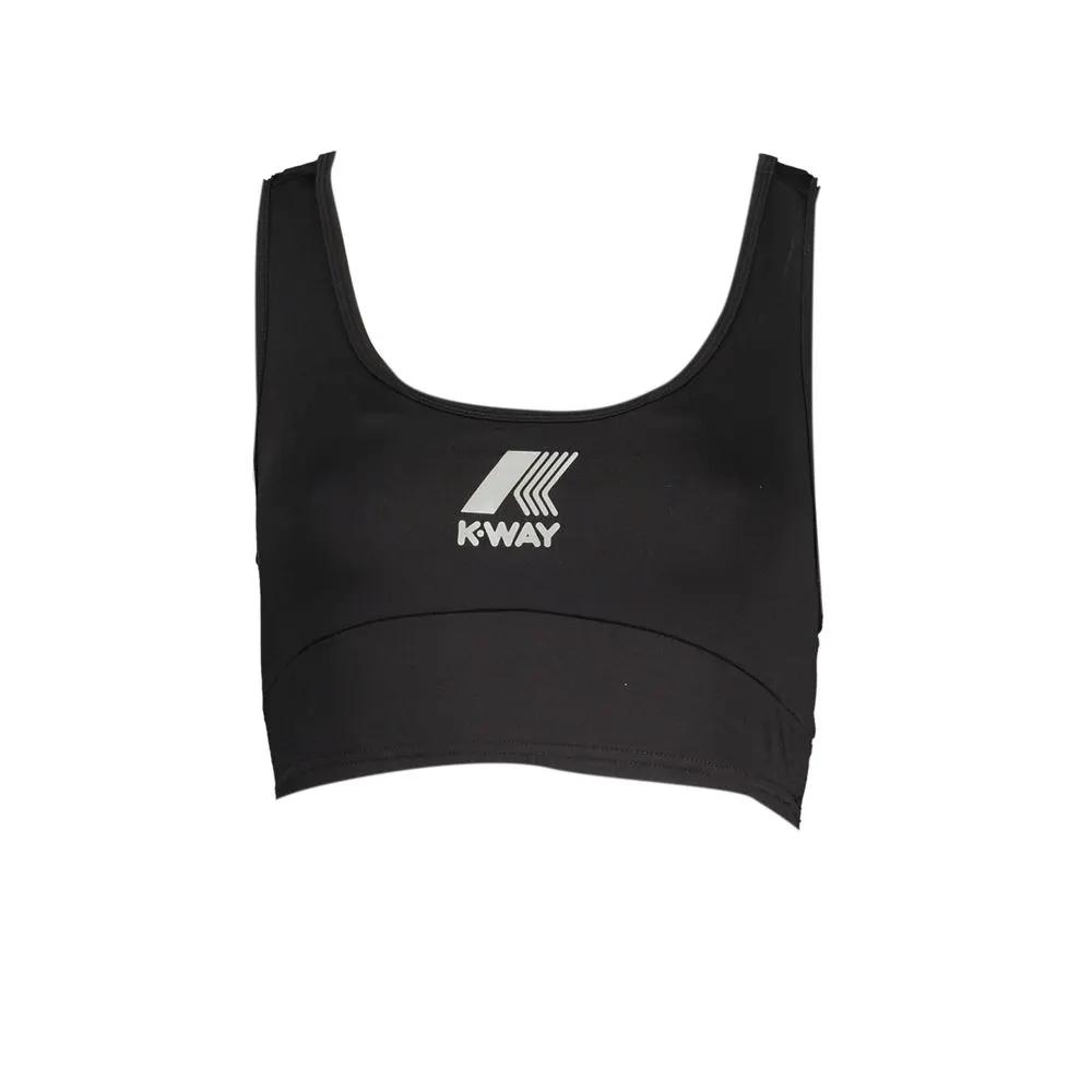 K-WAY Black Polyester Women's Sports Top