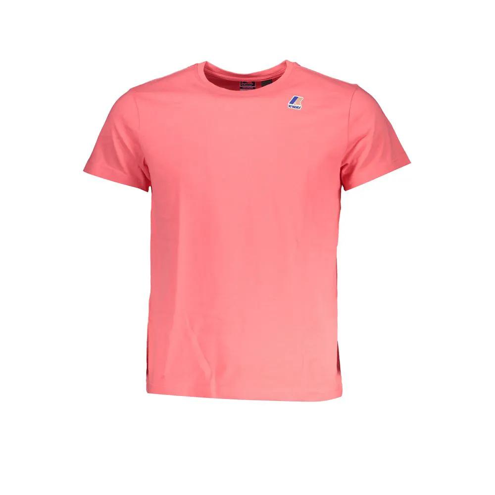 K-WAY K-WAY Pink Cotton Men's T-Shirt