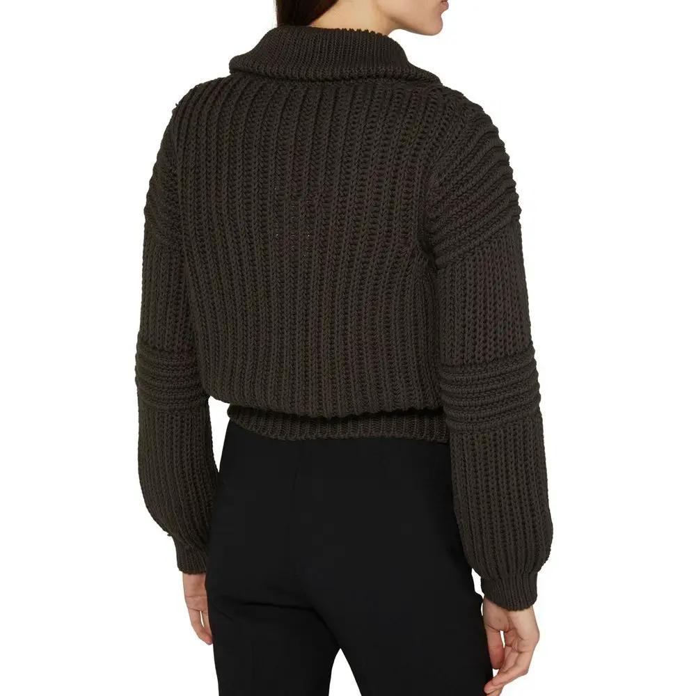 Lemaire Brown Cotton Cardigan