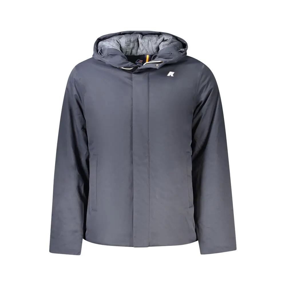 K-WAY K-WAY Blue Polyester Men's Jacket
