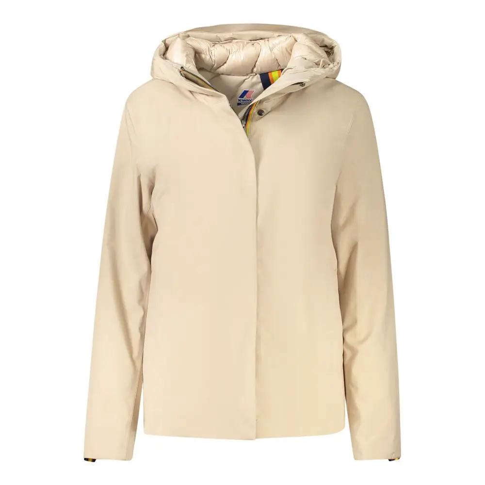 K-WAY K-WAY Beige Polyester Woman Jacket