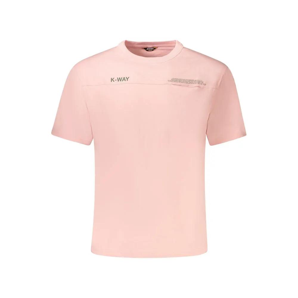 K-WAY K-WAY Pink Cotton Men T-Shirt