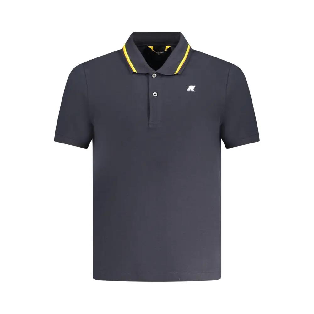 K-WAY Blue Cotton Men Polo
