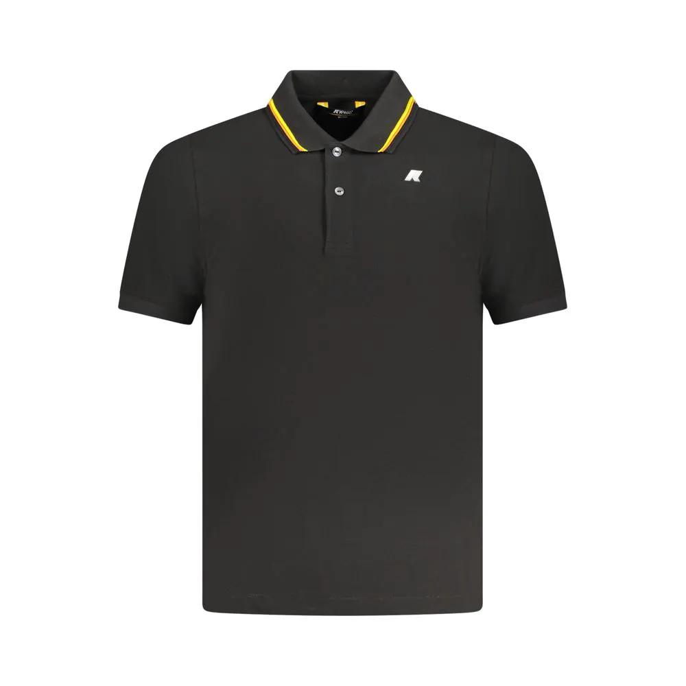 K-WAY Black Cotton Male Polo Shirt