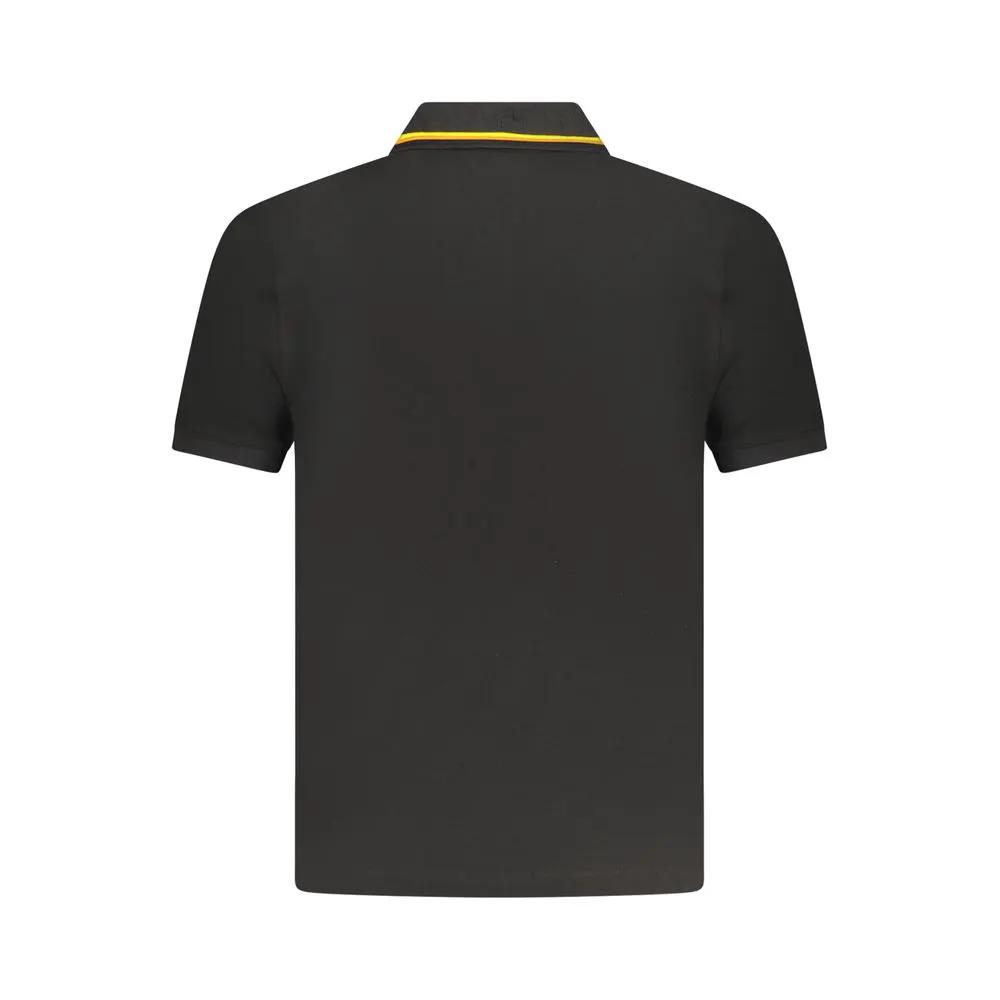 K-WAY Black Cotton Male Polo Shirt