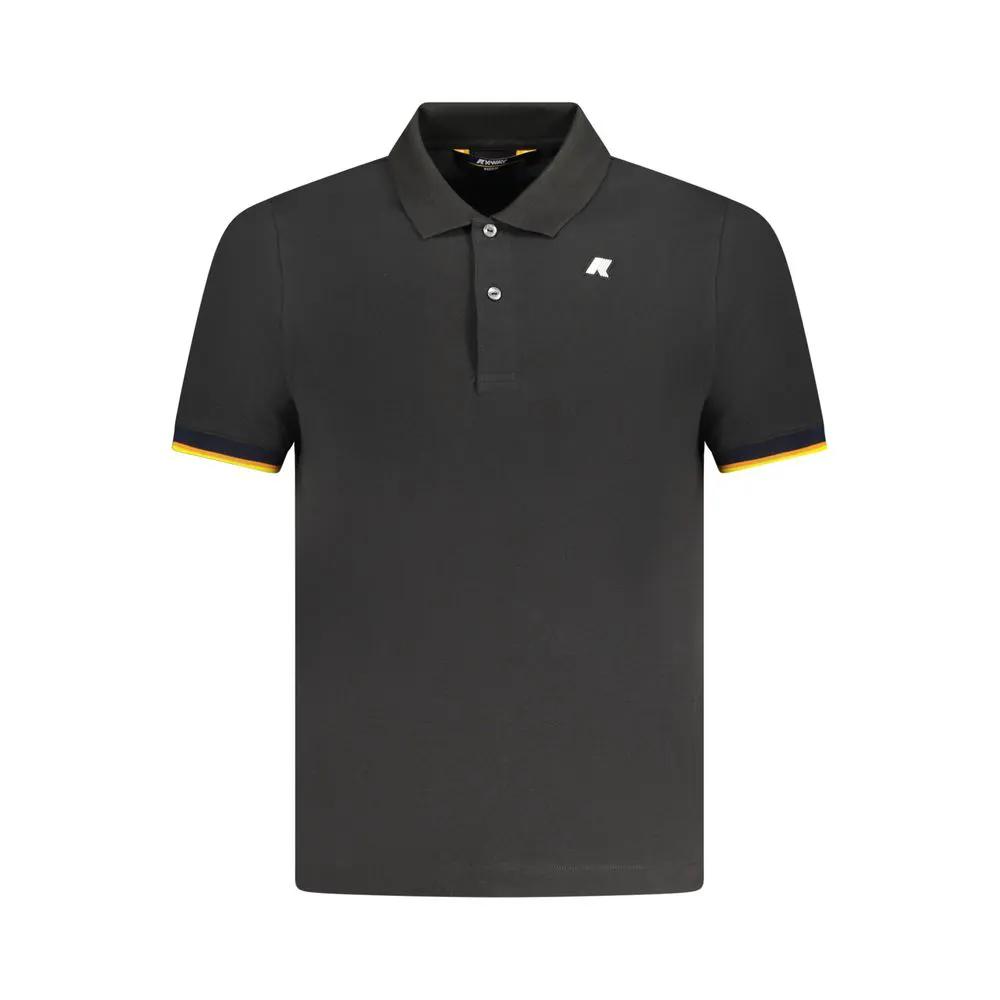 K-WAY Black Cotton Men's Polo