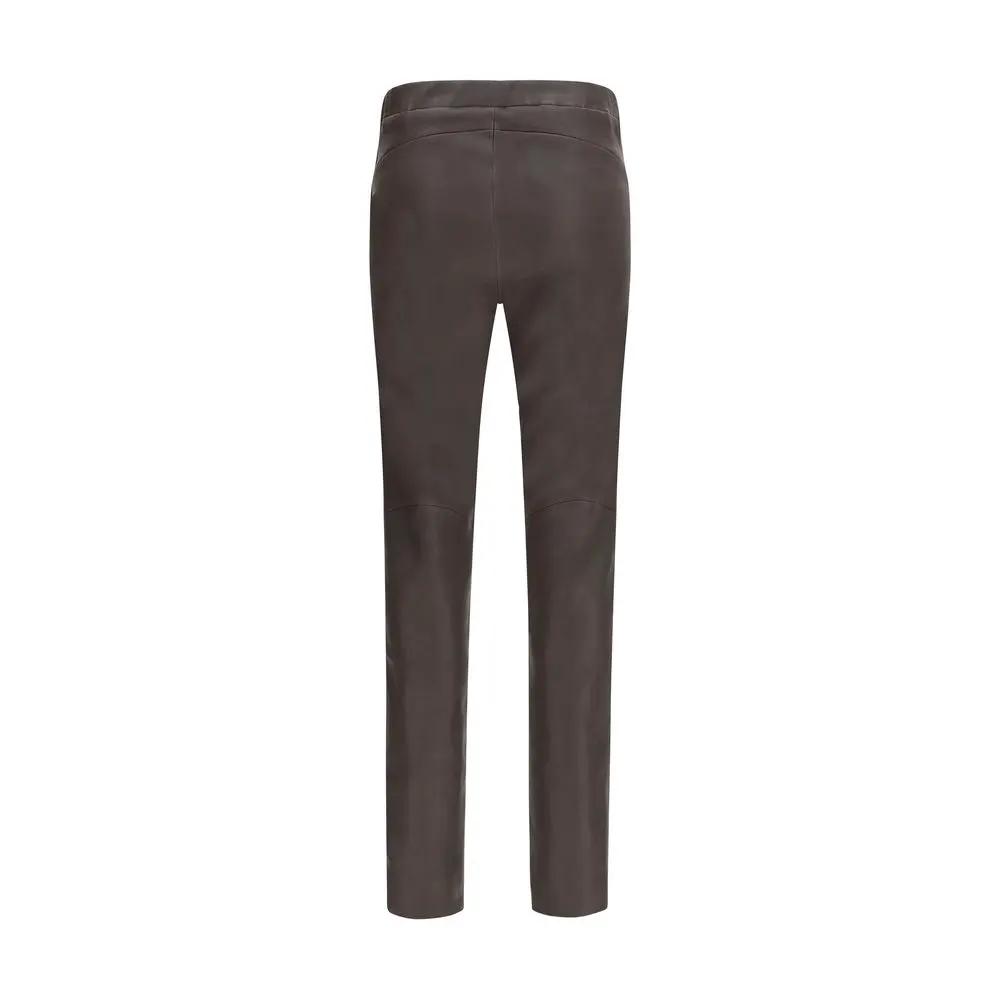 Arma Brown Leather Pants