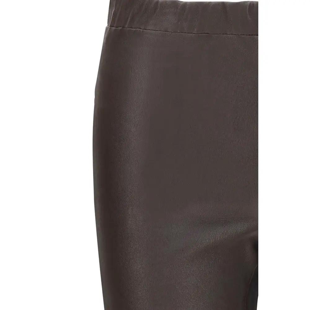Arma Brown Leather Pants
